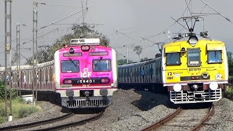Beautiful Curvy EMU Local Trains & Furious Express Trains | New PINK Medha EMU+Old Jessop EMU | IR