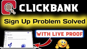 How to create Clickbank Account | Clickbank Sign up Problem Solved | Techamrendra.