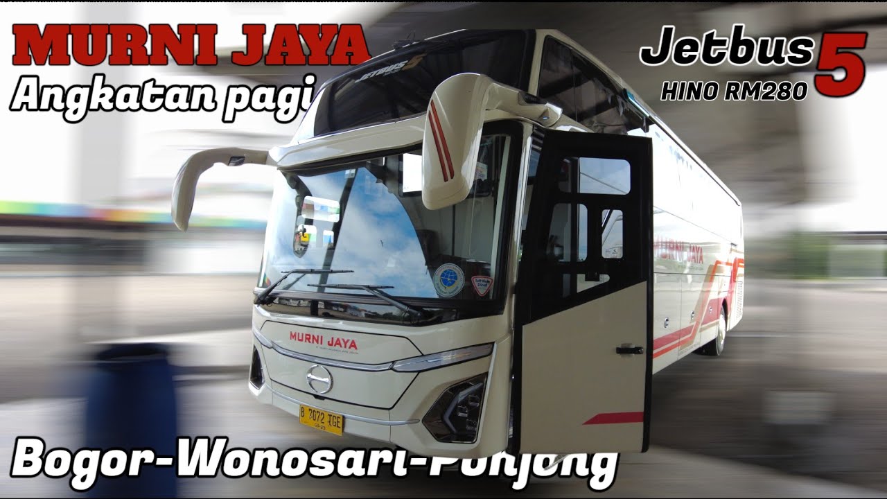 Jetbus 5 Pertama MURNI JAYA Recommend kah ‼️Trip Bogor - Wonosari - Ponjong Murni jaya E254