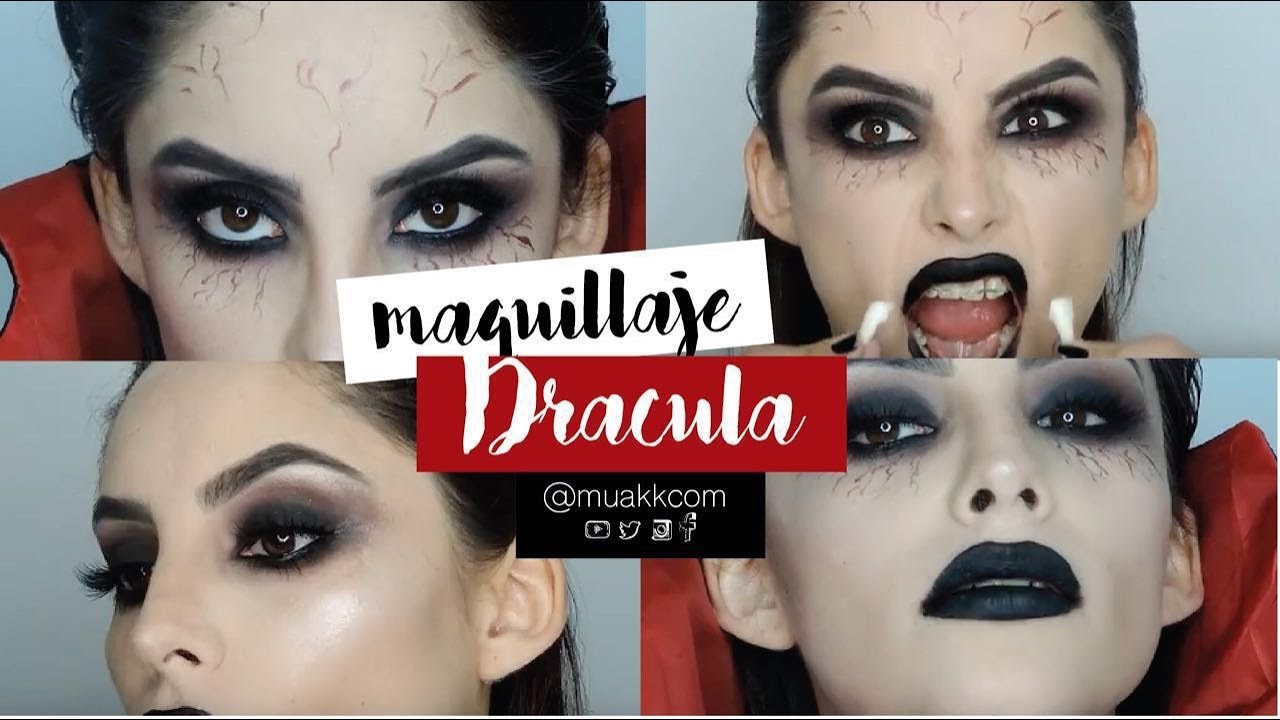 MAQUILLAJE PARA HALLOWEEN DE DRACULA (VAMPIRA)