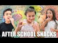 KIDS AFTER SCHOOL SNACKS | KIDS TRY EASY AFTER SCHOOL SNACK IDEAS | Making Kids After School Snacks