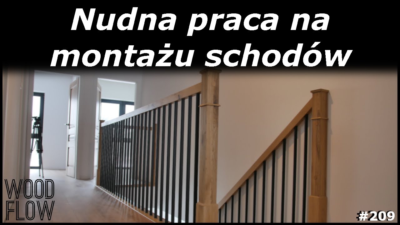Nudna praca na montażu schodów | Montaż cokolika | Montaż stopni drewnianych do betonu