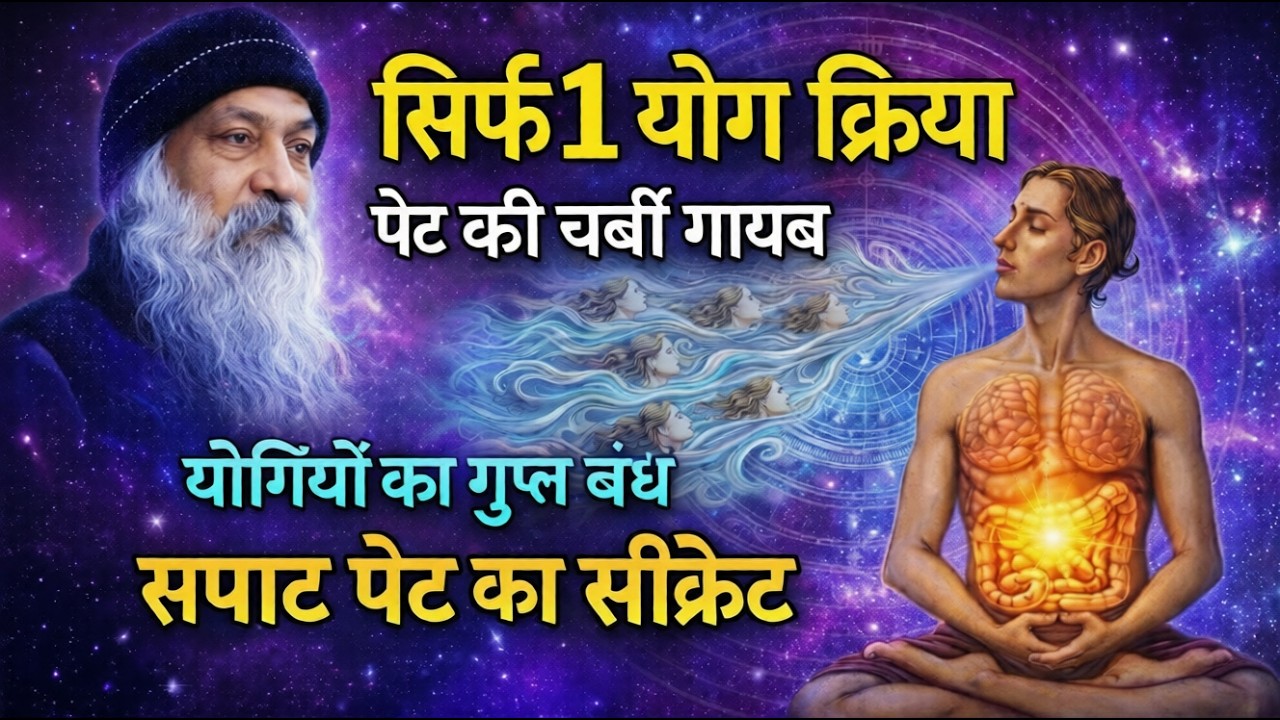 OSHO - 3 मिनट की योग क्रिया जो पेट को अंदर खींच लेती है | Uddiyan Bandh Explained |Osho Hindi Speech