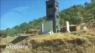 Diyarbakır - Mardin Yoluna Güvenlik Kuleleri Dikildi