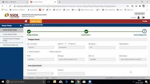 NSDL Margin Pledge