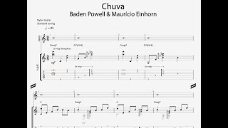 Chuva | Baden Powell  | Custom Music Transcription | Custom Guitar Transcription