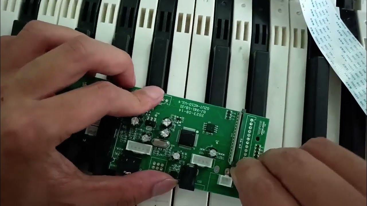 How to replace the motherboard in a glarry gdp 104 88 key digital piano