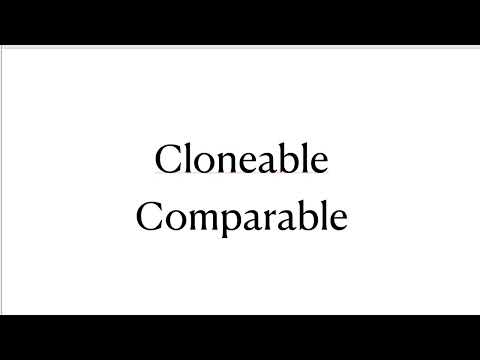 Cloneable Comparable