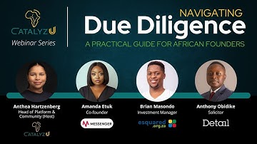 Webinar 3 - Navigating Due Diligence