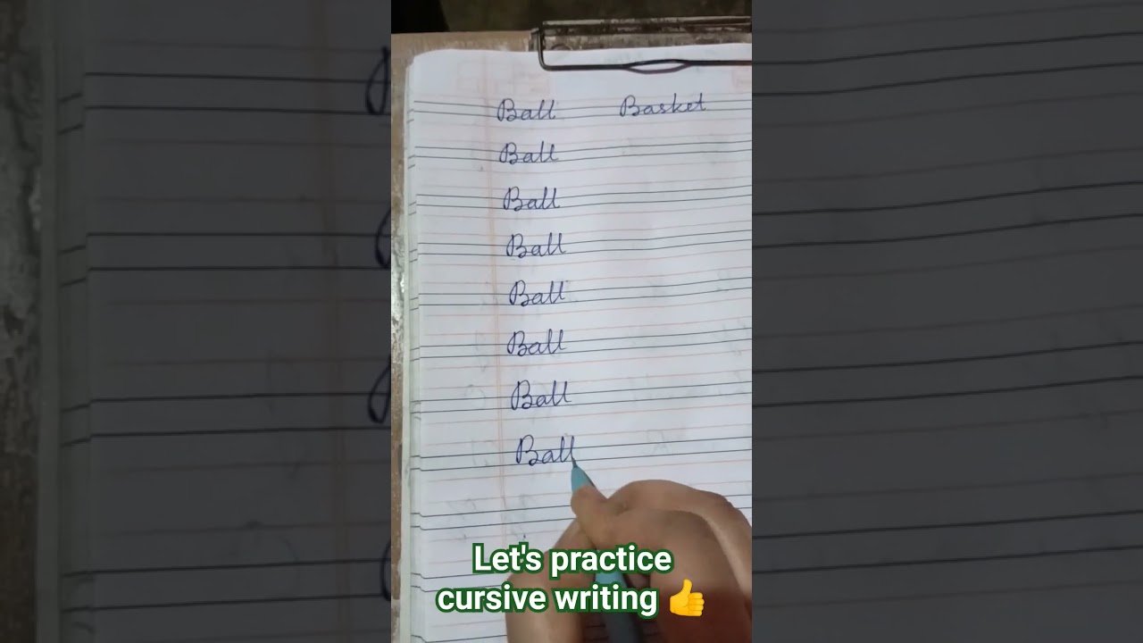 Cursive writing