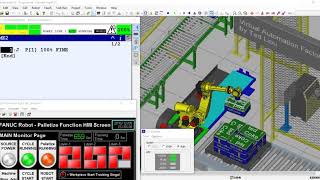 Automation Control System Series - Palletizing Function with Loading Station