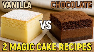 Vanilla vs Chocolate Magic Cake — The Easiest Dessert That Impresses Everyone