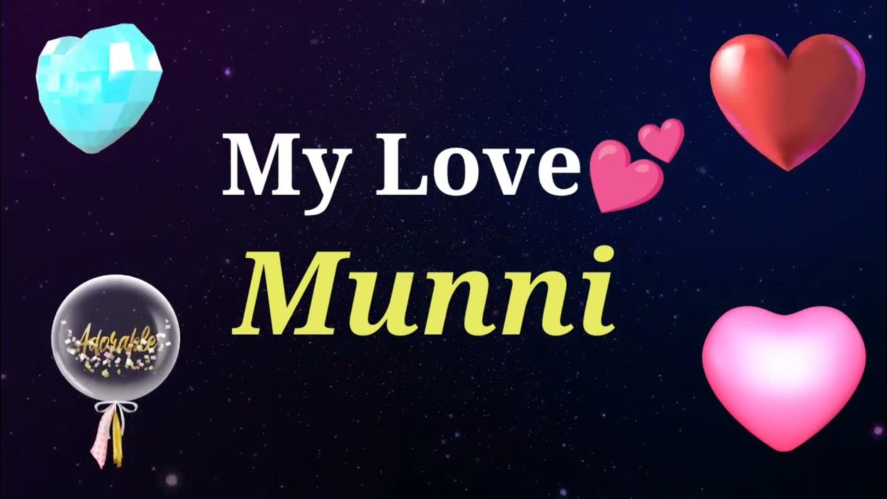 i love u munni name wallpaper