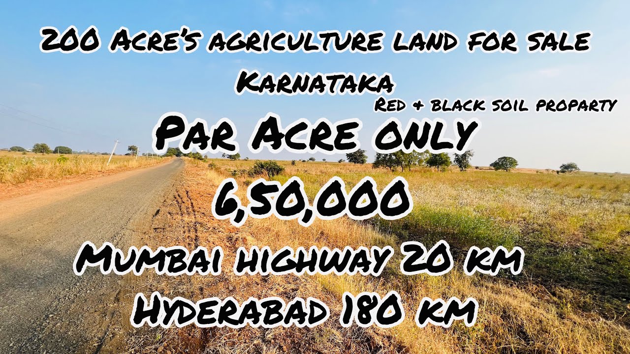 200 Acre’s agriculture land for sale Karnataka Low price land for