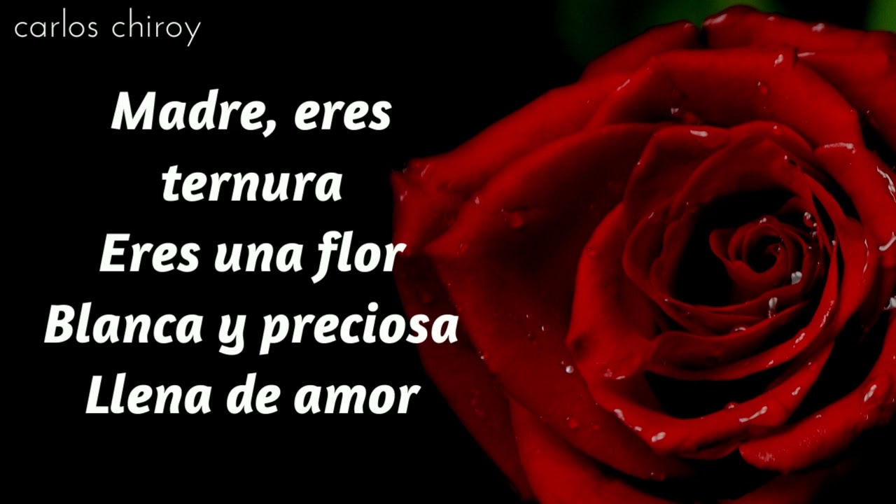 MADRE ERES TERNURA (Letra) - YouTube