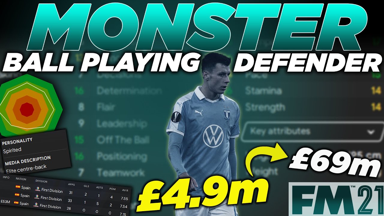 MONSTER CentreBack Costing £4.9m Best Defender In 2027 Worth £69m Elite PA FM21 Wonderkid