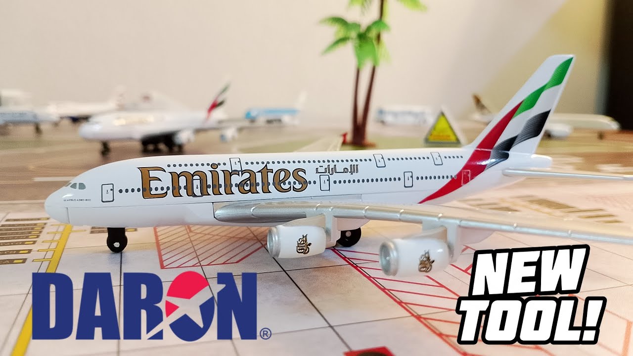 航空機・ヘリコプター Daron Emirates Aircraft of the World Daron Emirates A380 (New Livery) Newly Tooled Model Unboxing
