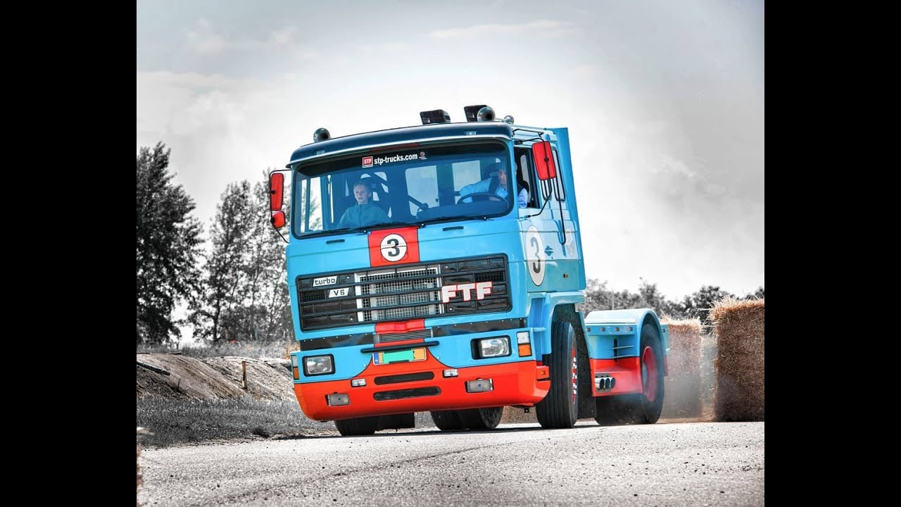 FTF race truck 6V92 Detroit 1/2 mile walsoorden - YouTube