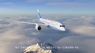 Boeing 787 Dreamliner 3D model by C4Depot.com and Farallon Arts