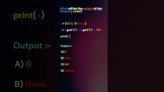 Python dict.get() + or Trap | Predict the Output! #python #coding #programming