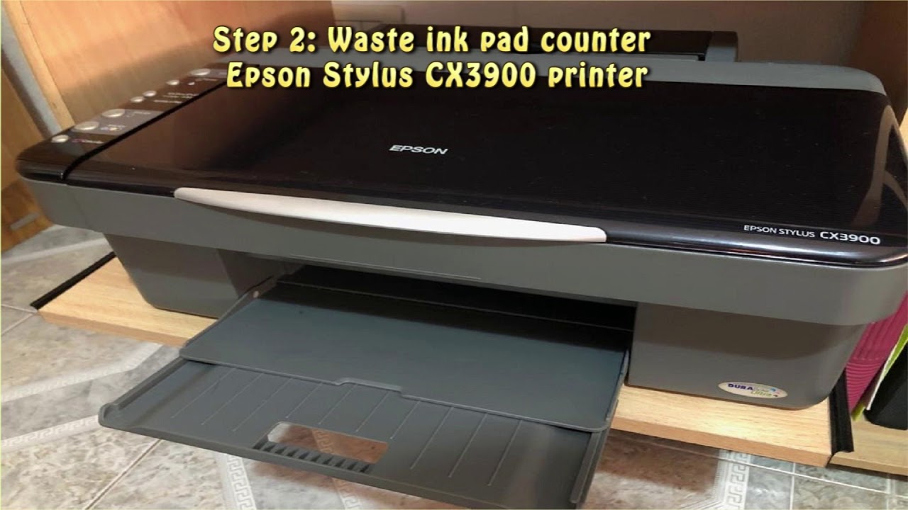 Reset Epson Stylus CX3900 Waste Ink Pad Counter - YouTube