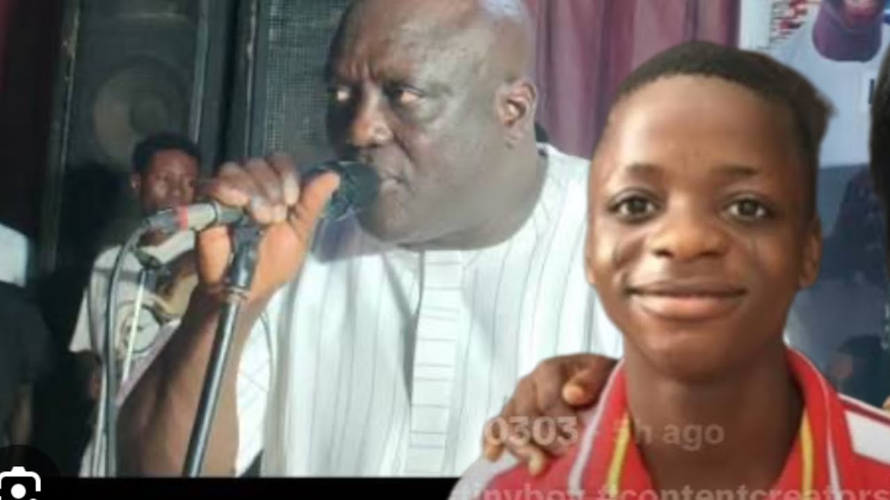 TEARS ROLL DOWN FROM SAHEED OSUPA EYES AS HE PAY TRIBUTE TO DESTINY BOY FAMILY