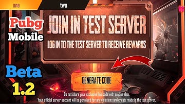 Pubg mobile Beta Version 1.2 | How To Get Code to Enter In Pubg Mobile Beta Version 1.2.