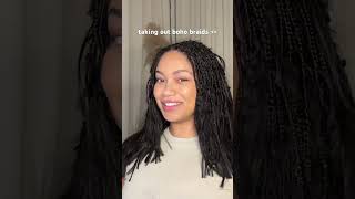 12 HOUR BOHO BRAID TAKE DOWN!? KNOTLESS BOHO BRAIDS | Nia Kajumulo