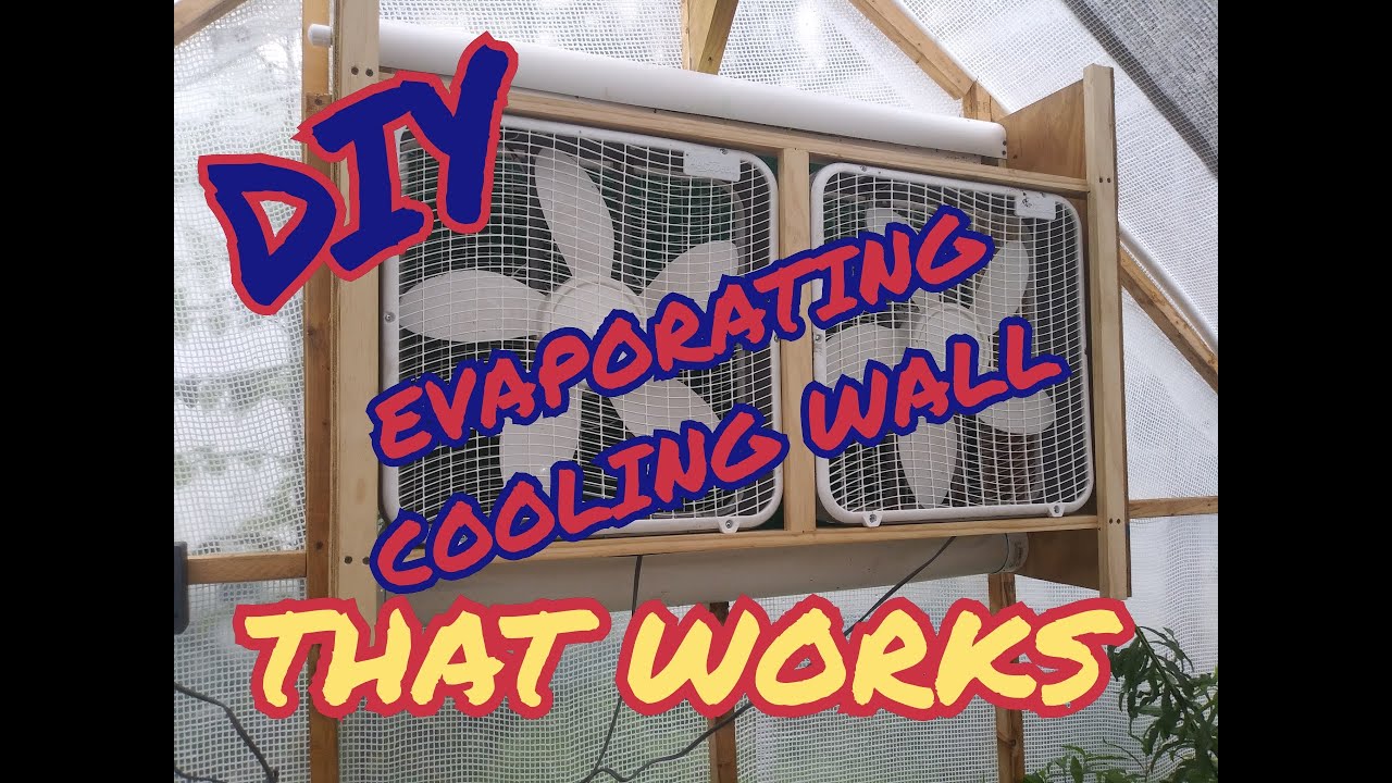 How to Build a Evaporative Cooling Wall for your Greenhouse That Works