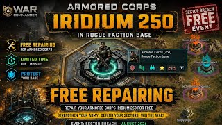 Iridium 250 FREE Repairing | War Commander August 2026 #games #warcommander #kixeye #gameplay 
