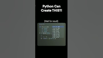 Python Can Create THIS?! 😲🔥 #shorts