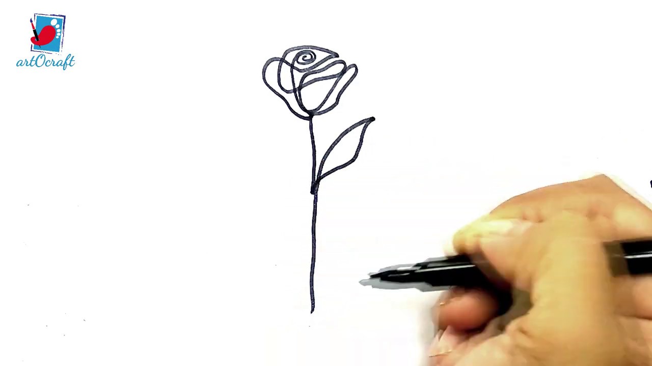 Rose Outline Drawing PNG, Clipart, Artwork, Black, Black And White Rose  Drawing, Branch, Bud Free PNG