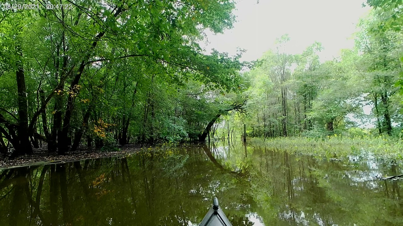 Kayaking Big Woods Lake Bike Trail
