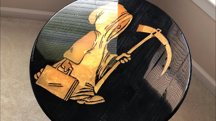 DIY End Table with Epoxy Resin Inlay