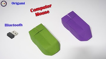 Origami Bluetooth Mouse Computer - How to Make Origami Mouse Computer - DIY
