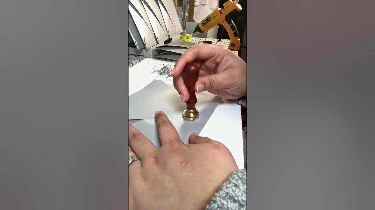 Gold Stamp Pad On Wax Seal 