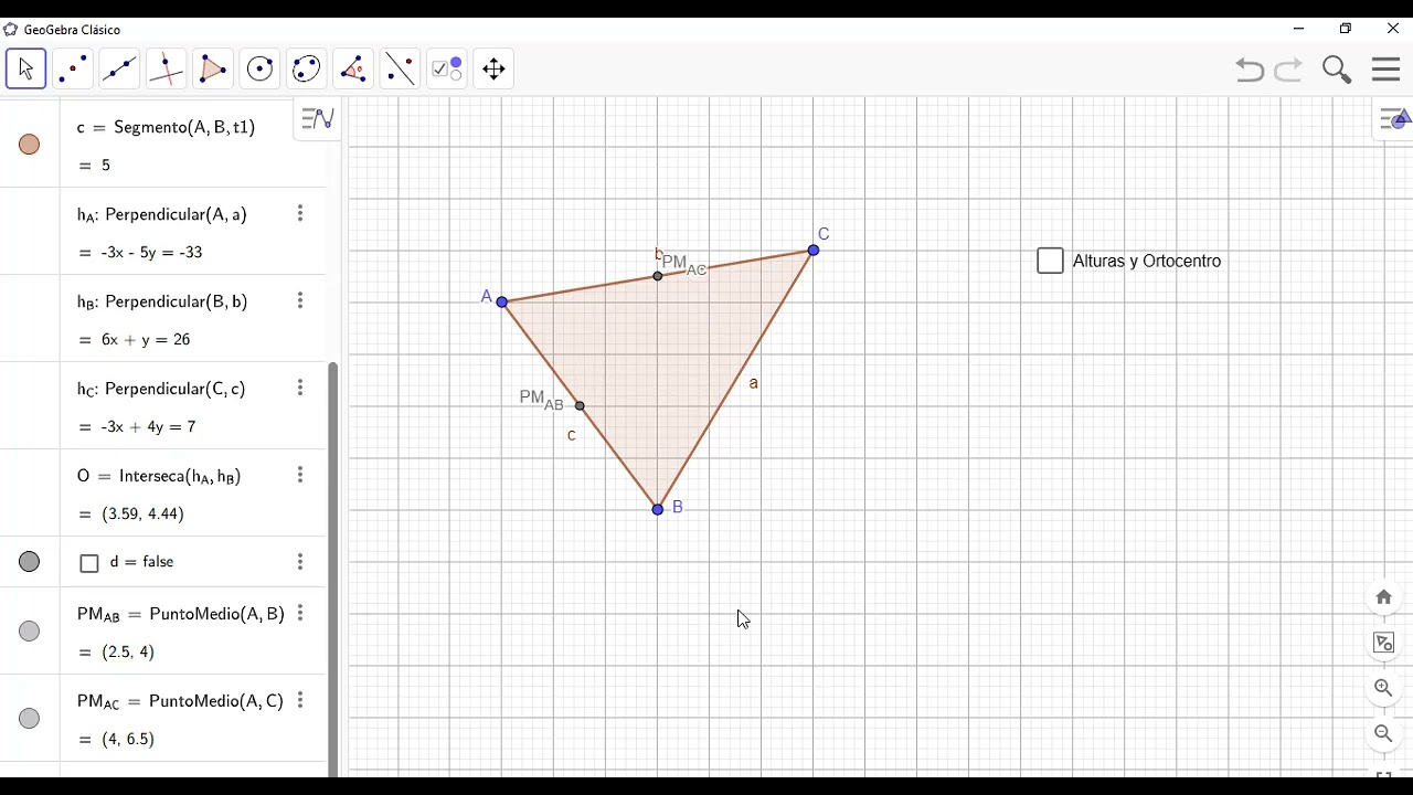 puntos y rectas notables de un triangulo