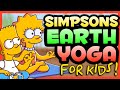 🌍Simpsons Earth Day Yoga Session 🧘‍♀️ Brain Break | Calming yoga for kids | Cosmic Yoga inspired🧘‍♀️