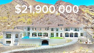 Inside a $21.9M Hillside Mansion in the Most Prestigious Gated Community in Arizona! | Mansion Tour