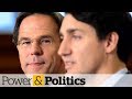 Trudeau and Rutte are the 'right sort’ of populists, says Dutch PM
