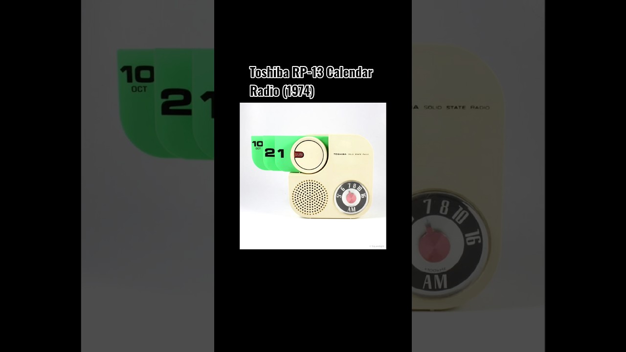 Toshiba RP-13 Calendar Radio (1974) - YouTube Toshiba RP-13 Calendar Radio (1974) - YouTube