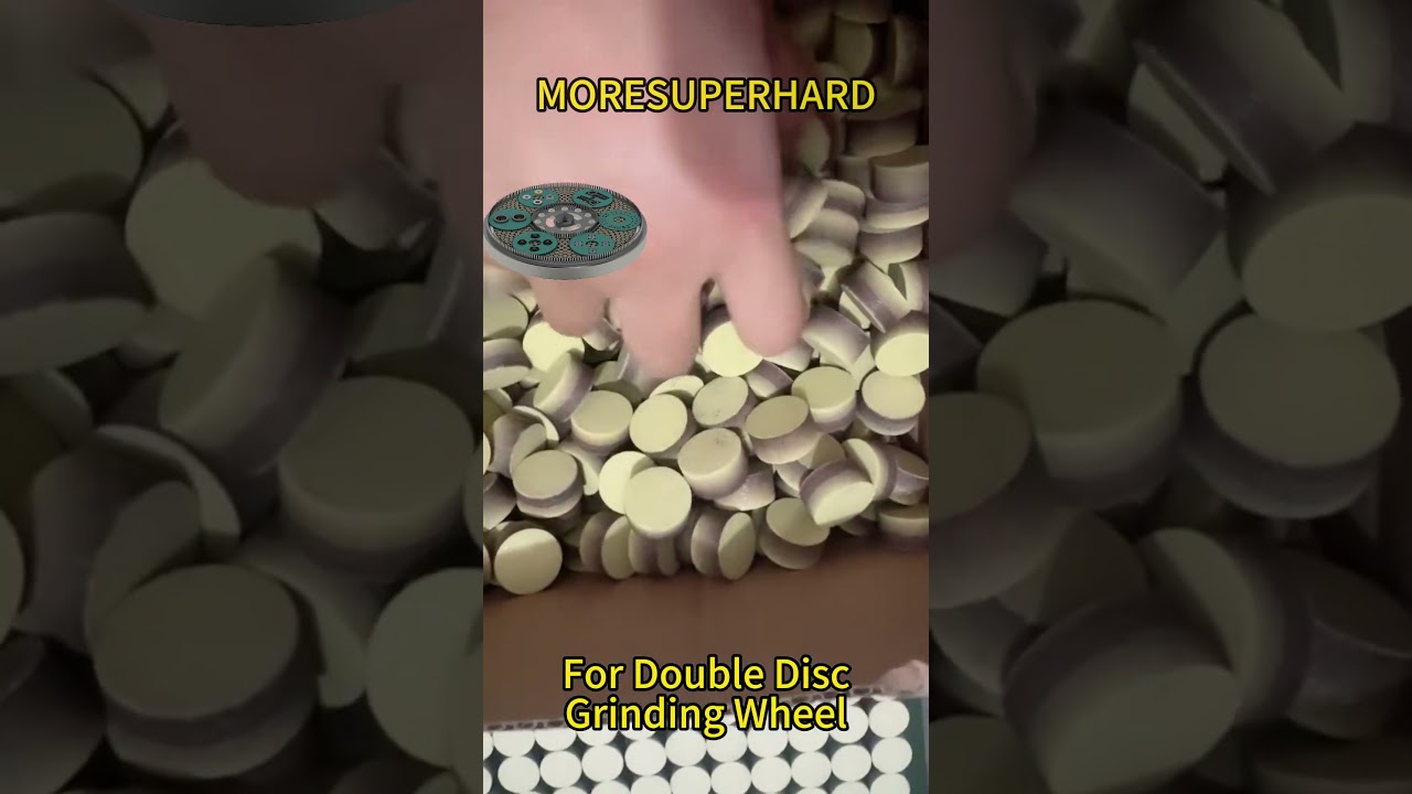 vitrified diamond pellets for double disc grinding