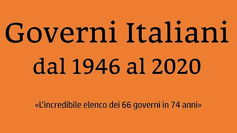 Quanto durano in media i governi in Italia?