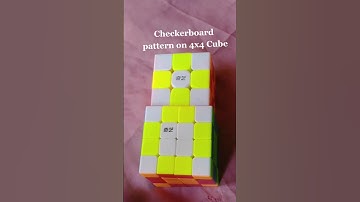 Checkerboard pattern on 4x4 Cube #cubingshorts #shorts