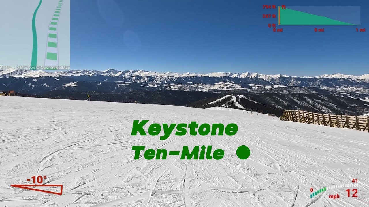 Keystone -Ten-Mile -Beginner trail above the tree line off the Bergman Express Lift 