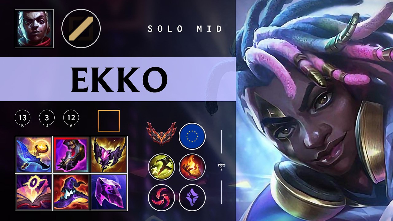 Ekko Mid vs Tryndamere - EUW Grandmaster Patch 26.02