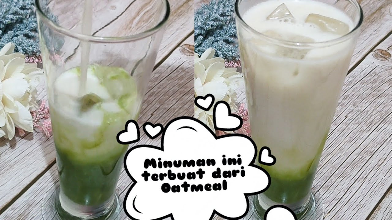 Olahan Oatmeal Matcha Latte Recipe Green Tea Latte with Oat Milk