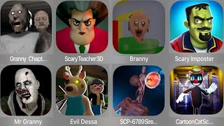Granny Chapter two,Scary Teacher 3D,Branny,Scary Imposter,Mr Granny,Evil Dessa,SCP 6789,Cartoon Cat screenshot 5