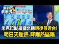 米克拉颱風漸北轉明後最近台！氣象署：明白天暖熱.降雨熱區曝【東森氣象讚】
