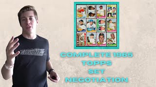 Breakout Cards Negotiates a Deal for a Complete 1965 Topps Baseball Set